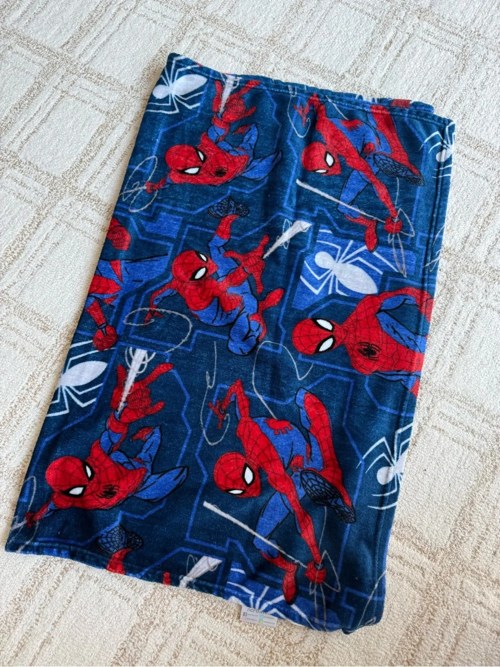 Northwest Red & Blue Spider-Man Plush Throw